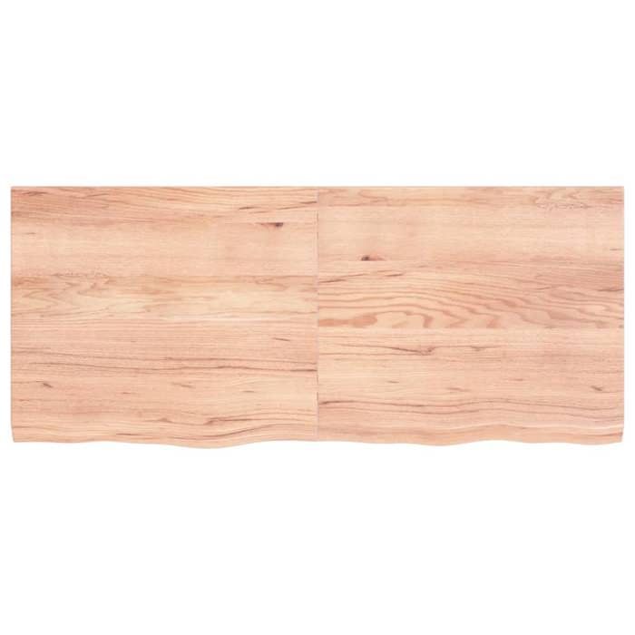 VidaXL Light Brown Table Top 140x60x4 Cm Treated Oak Wood 3156381