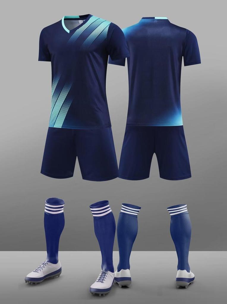 Football Uniform Short Sleeve Suit Teenager Primary School Student Children'S Competition Team Sports Short Sleeve Jersey Casual Sportswear