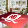 Middlesbrough Football Design Crystal Velvet Rug Soft Decorative Mat for Bedroom Entrance