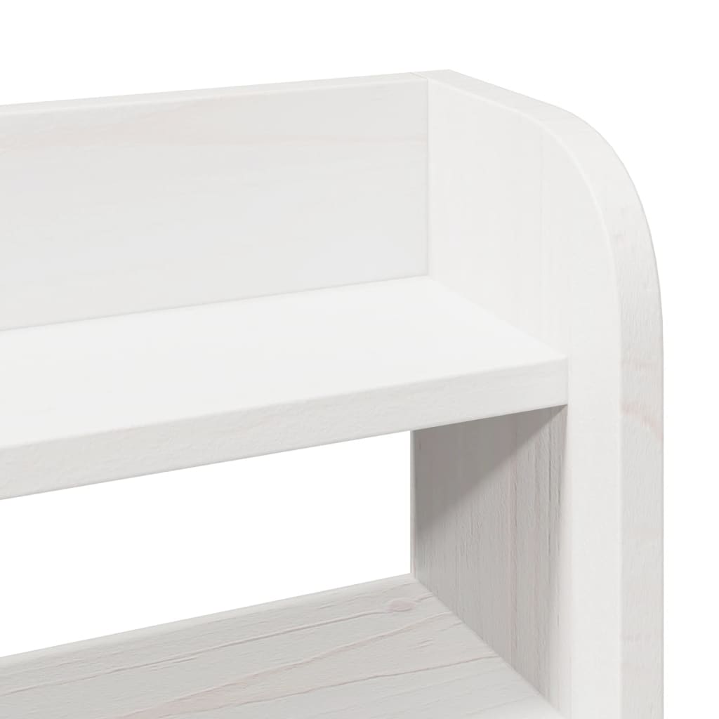 Bed Frame with Headboard Without Mattress White 180 x 200 cm