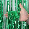 4Pcs Multicolored PET Rain Curtain Metallic Tinsel Curtain For Wedding Backdrops Christmas Birthday Party Decoration