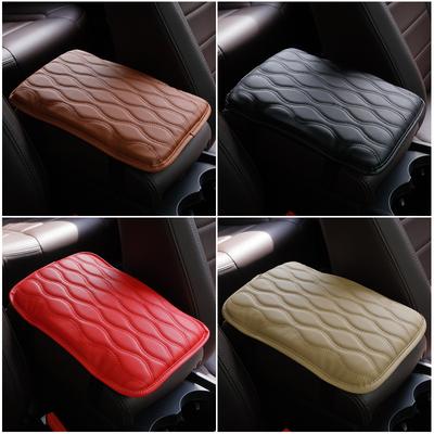 Auto Mittelkonsolenabdeckung PU Leder Mittelkonsole Auto Sitz Armlehnen Box Polster Mit Elastischem Band Auto Armlehnenbezug Schutz