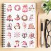 50/100PCS Pink Christmas Sticker Claus Stickers DIY Laptop Phone Harajuku Paintings Personalized Skateboard Festival Decals