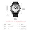 Men'S Watch Men'S Double Luminous, Cool Creative Sports Silicone Watch Electronic Watch S9368