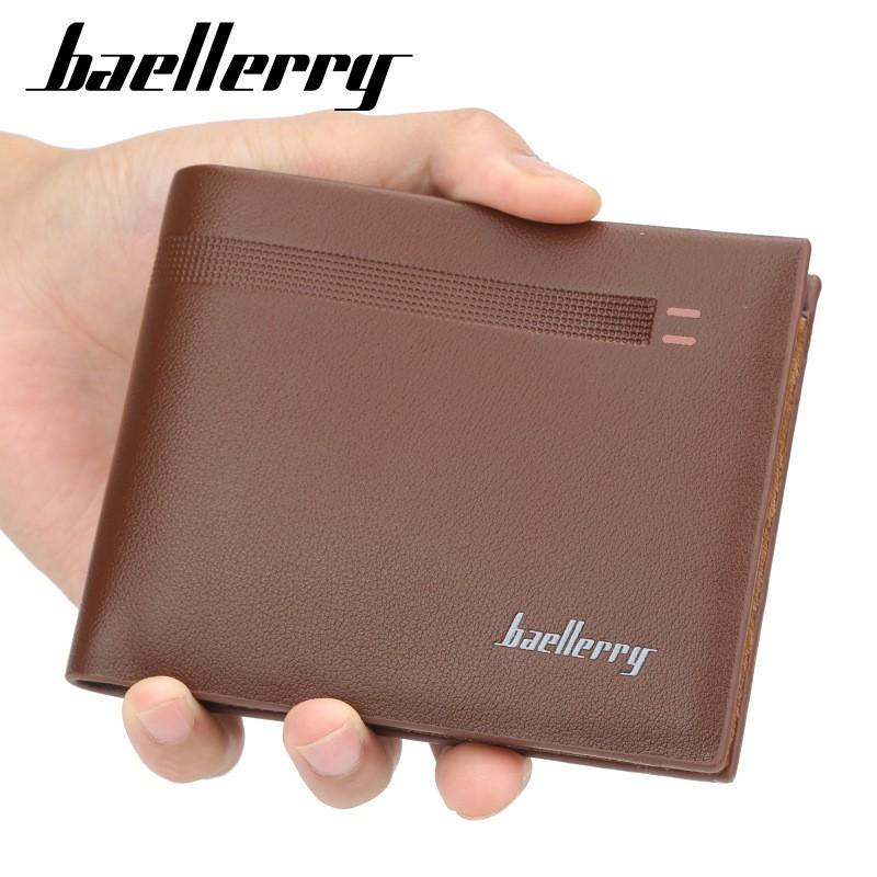 New Men's Wallet European American Short Horizontal