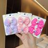 2Pcs/lot Baby Solid Hair Bows Hair Clips Ribbon Bow Hairpin for Girl Cheer Bowknot Barrettes Children Headwear Hair Accessories