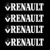 4PCS Car Styling Body Fender Trunk Rearview Mirror Decoration Stickers For Renault DACIA Fluence Scenic Loguna Trafic Koleos ZOE PP24