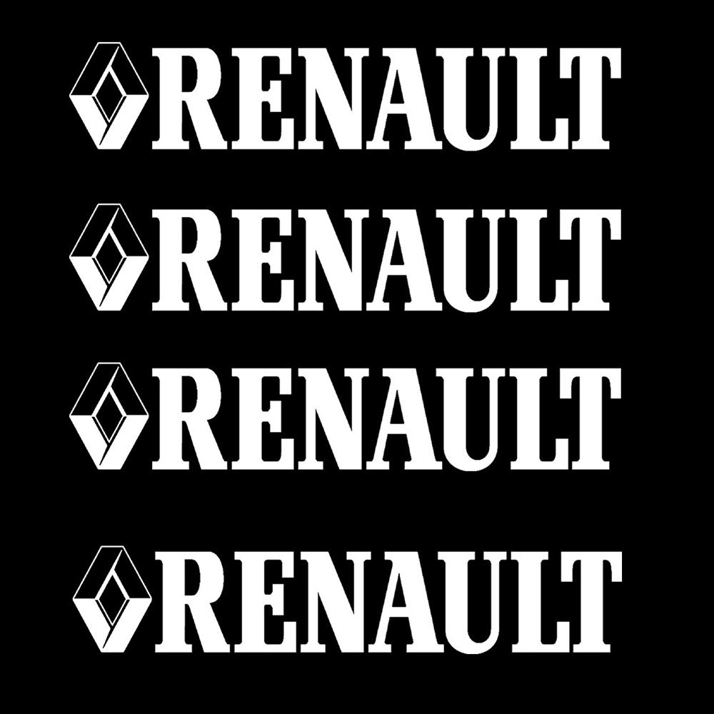 4PCS Car Styling Body Fender Trunk Rearview Mirror Decoration Stickers For Renault DACIA Fluence Scenic Loguna Trafic Koleos ZOE PP24