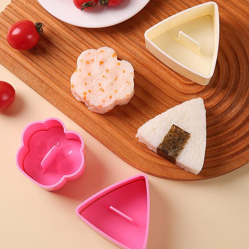 Onigiri Mould Japanese Bento Rice Mold Maker Kit Non Stick Rice Mould For Kid Lunch Kitchen Gadgets Portable Rice Ball Maker