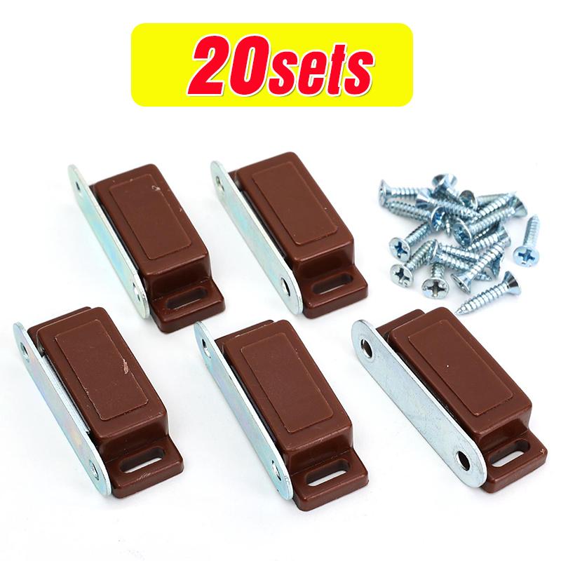 Cabinet Magnet Latch Heavy Duty Magnetic Door Stopper With Fastening Screws For Kitchen Bathroom Furniture Cupboard Hardware Kit