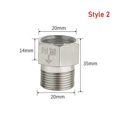 Durable Male Female Thread One-way Valve Brass Nickel Plated Check Valve Backwater 1/2" G1/2 20mm Backflow Valve Toilet