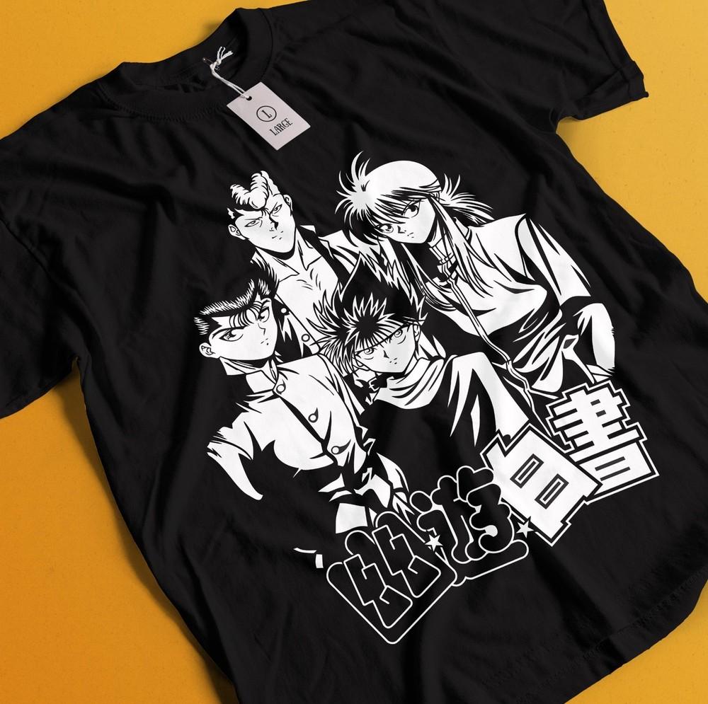 

Yu Yu Hakusho T-Shirt Yusuke Urameshi Tshirt Kurama Kuwabara Hiel Anime Shirt S
