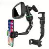 Car Earview Mirror Phone Holder 360° Rotatable Retractable Car Phone Mount Multifunctional Rear View Mirror Holder for Phones