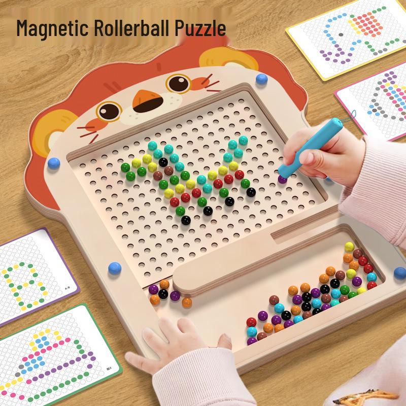

Children s Magnetic Drawing Board With Colorful Beads