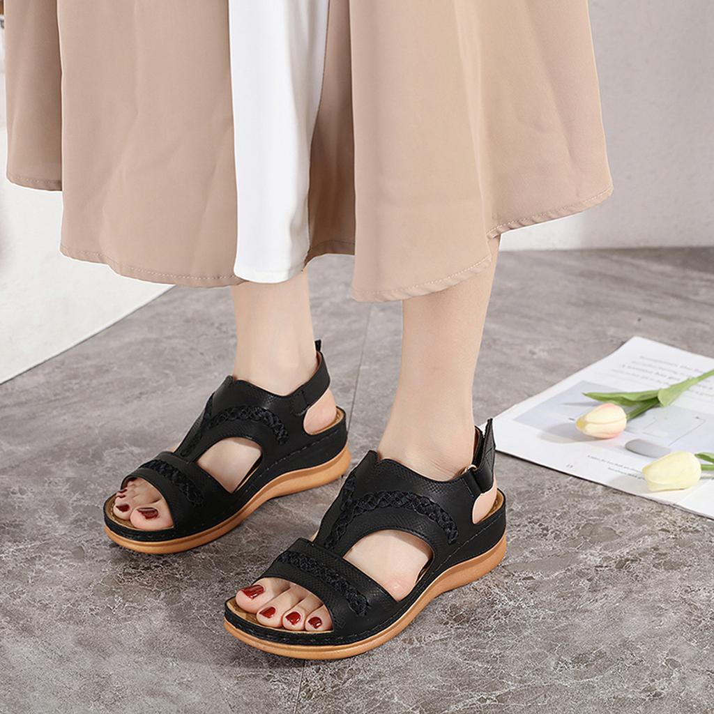 Buy Michelle11 Fashion Women's Sandals Roman Style Low Top Flat Bottom