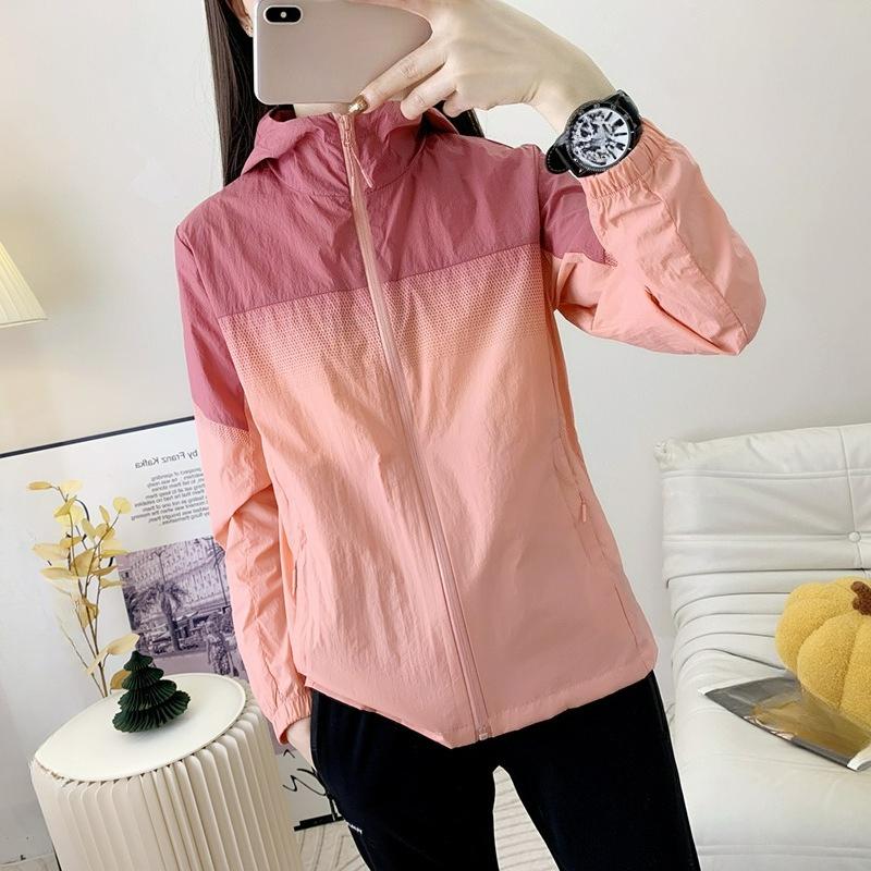 Summer Hooded Sunscreen Clothing Women's Anti-ultraviolet Skin Clothing Casual Breathable Thin Section