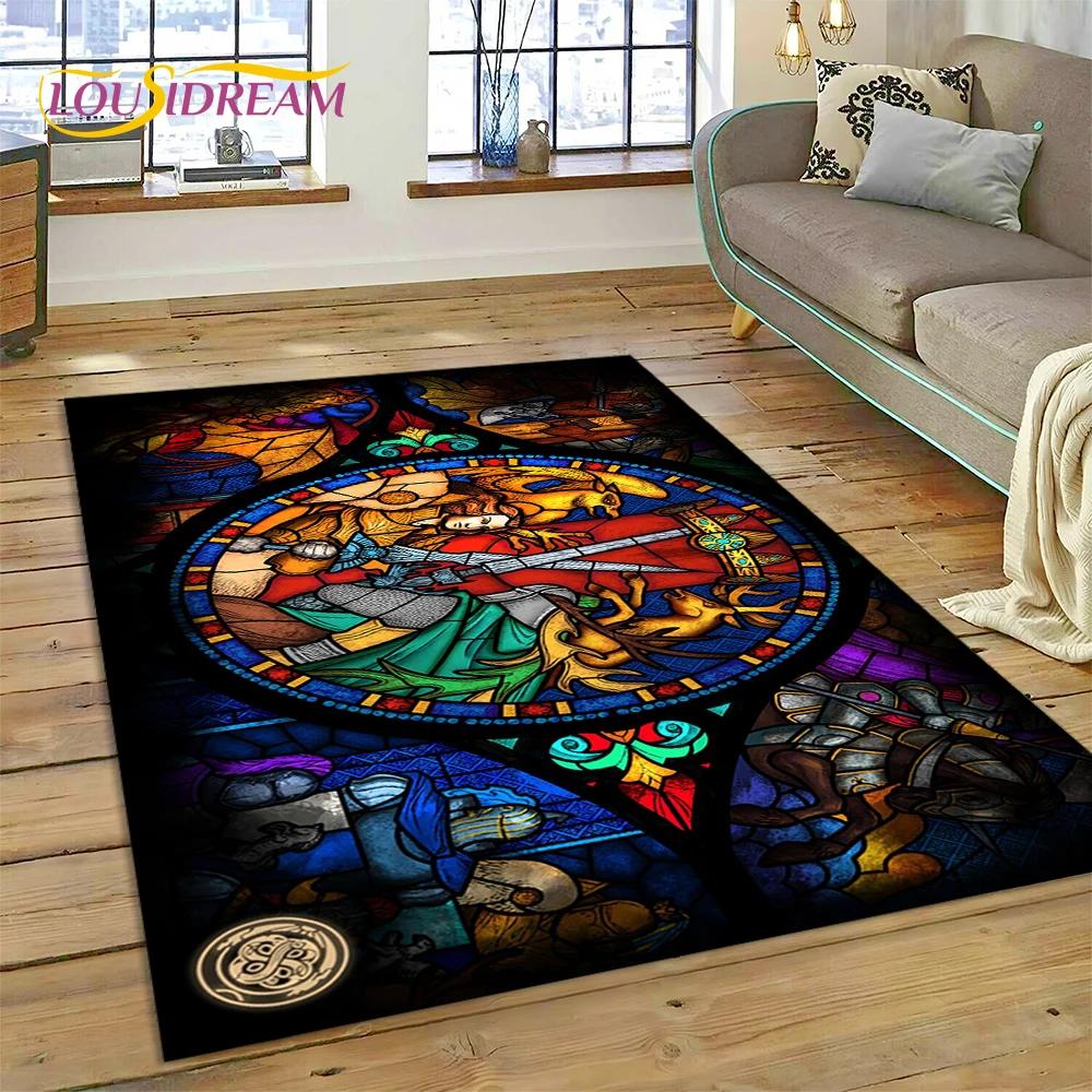 Heroes of Might and Magic Retro Hry Koberec Rohožka do Ložnice Obývacího Pokoj Domácí Dekorace Pohovky, Dětská Hra Velká Dekorace Podložka na Podlahu