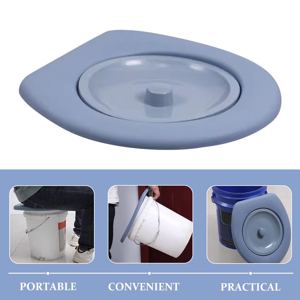 Pvc Bucket Toilet Seat Cover plastic Bucket Toilet Seat With Lid Portable Potty Seat For Tents Urinals Bathroom Non Slip