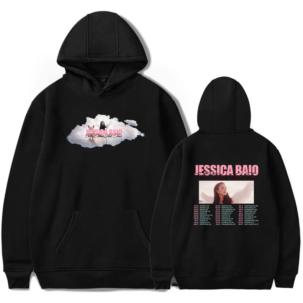 Jessica Baio the other side tour merch hoodie Unisex retro fashion long sleeved hooded sweatshirt sportswear