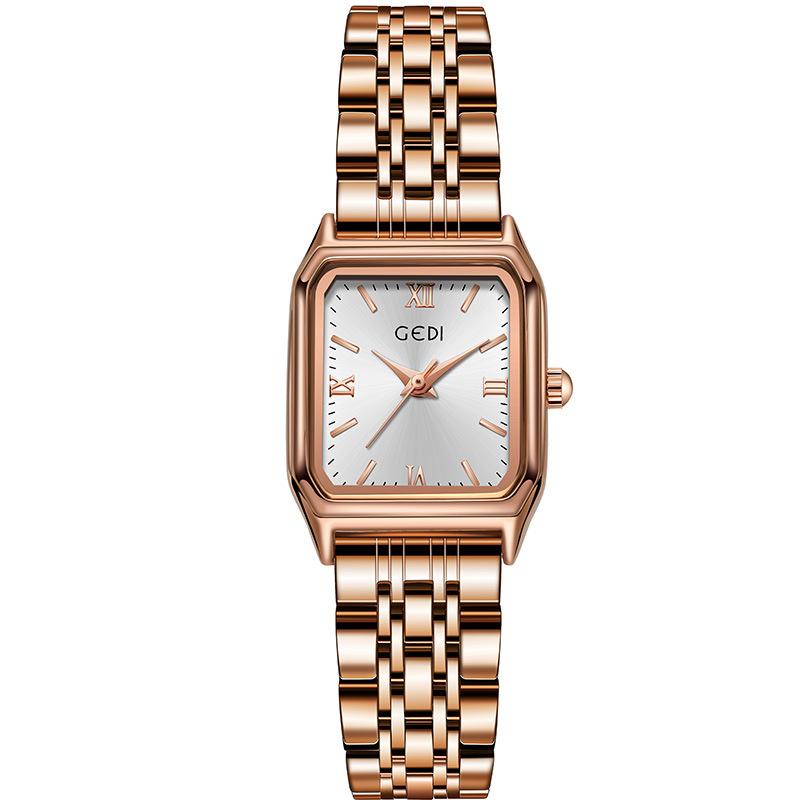Simple Stainless Steel Student Watch Niche Premium Waterproof Watch Women'S Quartz Watch
