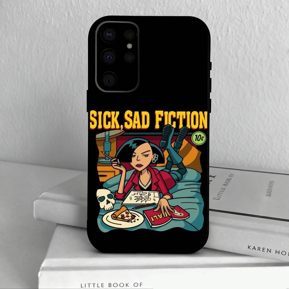 Daria Cool Girl Fashion  Phone Case For Samsung S25,24,23,22,30,21,10,9,Ultra,Plus,Lite,FE,4,5 G Soft Black Case