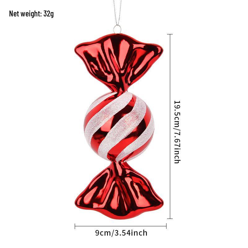 Electroplated Candy Pendants for Christmas Tree Decorations and Photography Props