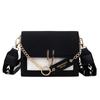 PU Bag Female Korean Fashion Trend One-shoulder Frosted Bag Niche Contrast Color Messenger Female Bag