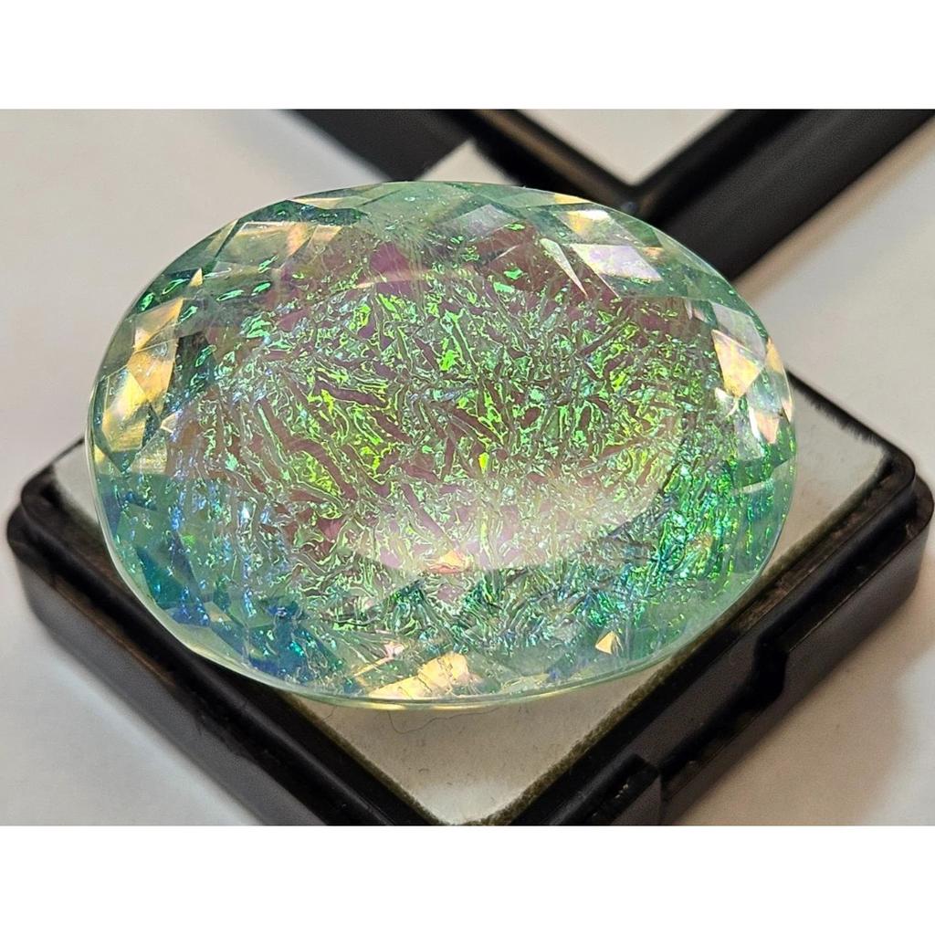 50+ Ct Natural Monarch Fire Opal Oval Cut Fabulous Loose Gemstone