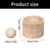 Dumpling Skin Maker Wooden Mold And Ball Set Manual Dough Skin Presser Hand Pie Rolling Tool for Easily Cooking