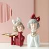 Harz Mädchen Kunst Wohndekor Dekoration Zimmer Figuren Für Innen Schreibtischzubehör Kawaii Statue Skulpturen Nordisch Wohnen