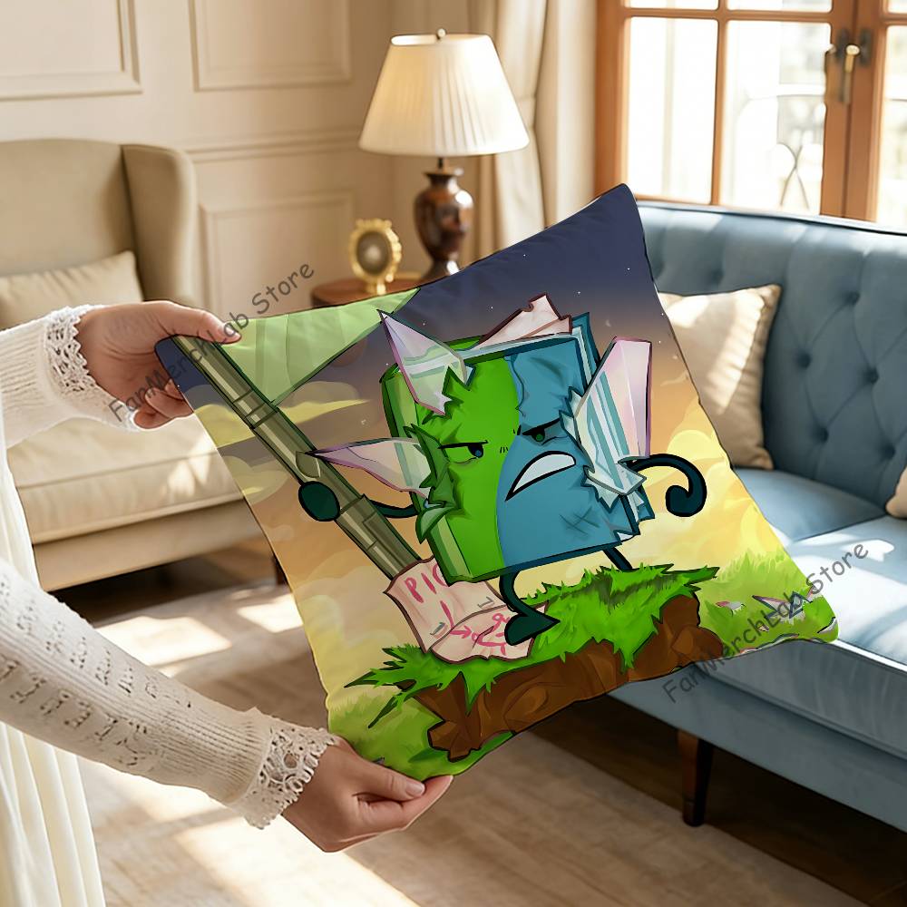 BFDI BBattle for Dream IslandS Pillowcase Pillowslip Cushion Plush Boys Girls Cartoon Anime Kawaii Decoration Birthday Gifts