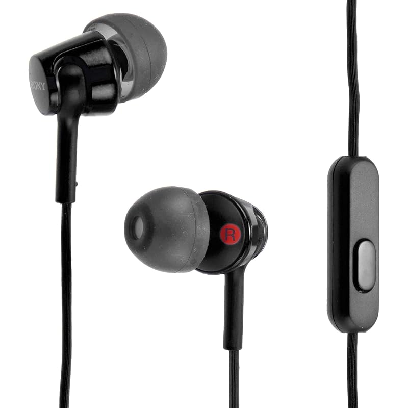 

sony earphones MDR-EX155AP : Canal type With remote control and microphone black B