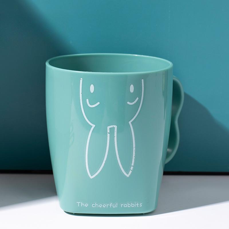 

Детские мультяшные милые кружки для полоскания рта, бытовые кружки большой емкости для мытья зубов, пластиковые кружки для чистки зубов и полоскания рта 501-600ml зелёный