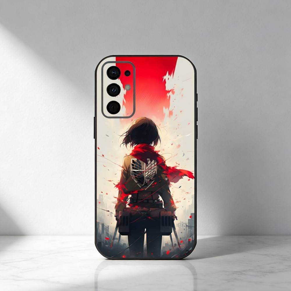AOT Anime HD Printed Phone Case For Samsung S25,S24,S21,S22,S23,S20,Ultra,S26,Plus,Fe,Note,5G Black Cover