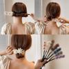 1 Stück Elegante Muschelperle Fauler Lockenwickler Schleife Haarspangen Geflochtenes Haar Artefakt Vintage Damen Blume DIY Haarformer Werkzeuge Haargummis