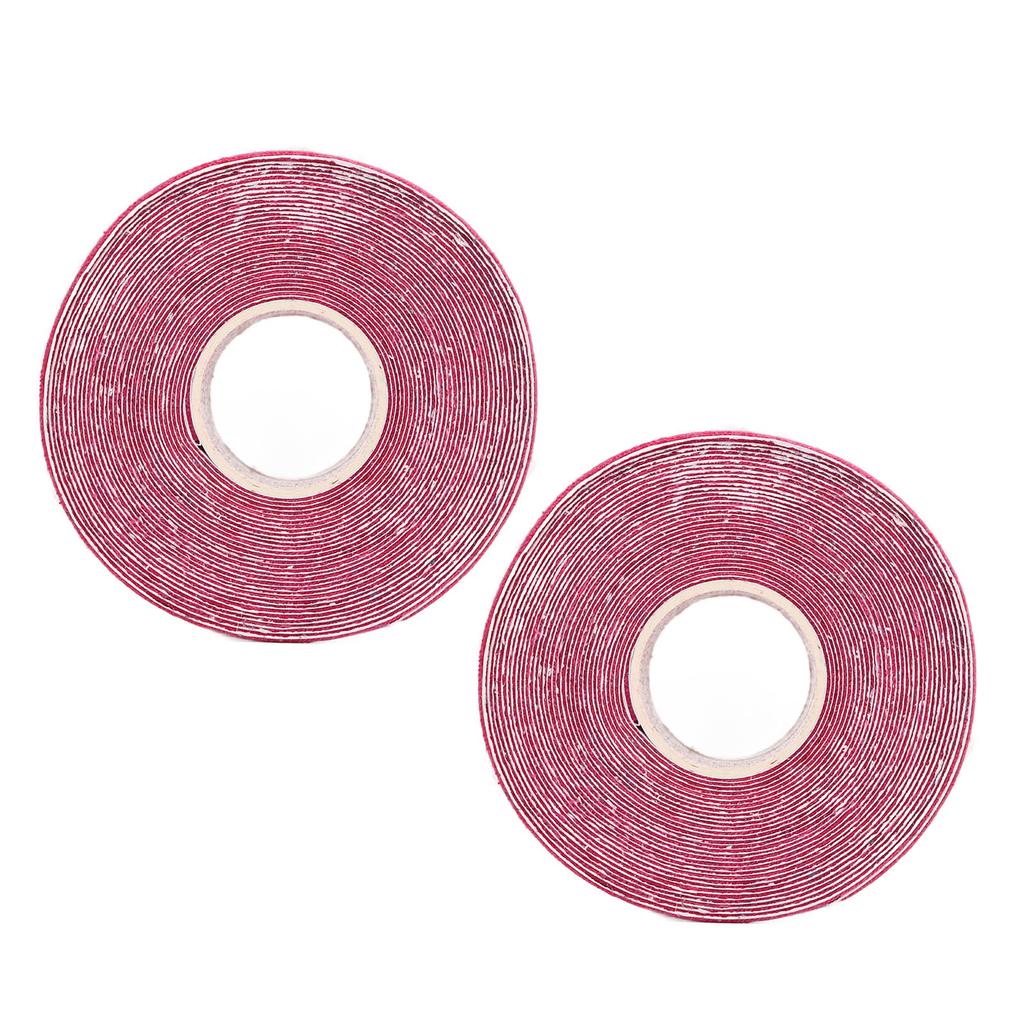 2PCS Athletic Kinesiology Tape 5cm Width 5m Length Muscle Sticker Protector for Fitness Badminton Rose Red