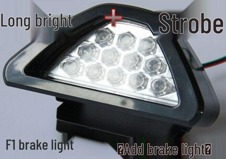 Universal LED Triangle Brake Light for Cars & Motorcycles