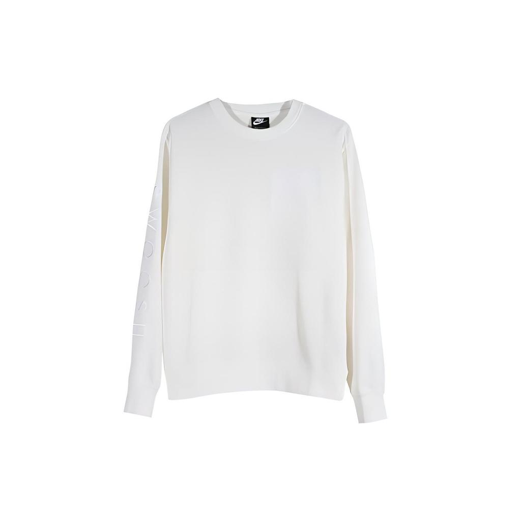 Nike Sweatshirts Men's White Crew Neck Moderate Regular CU4035-133