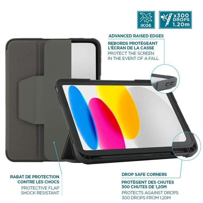 Protective Case - MOBILIS - iPad 11'' 2025 - Transparent Back - Shock-Absorbing Corners - Ultra Reinforced