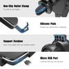 Wireless Car Charger Mount Qi Fast Charging Holder with LED Indicator Auto Clamping Air Vent Grip for Smartphones