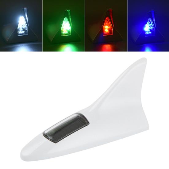 Shark Fin Solar Energy Powered Car Flash Strobe Light Emergency Warning Lamp