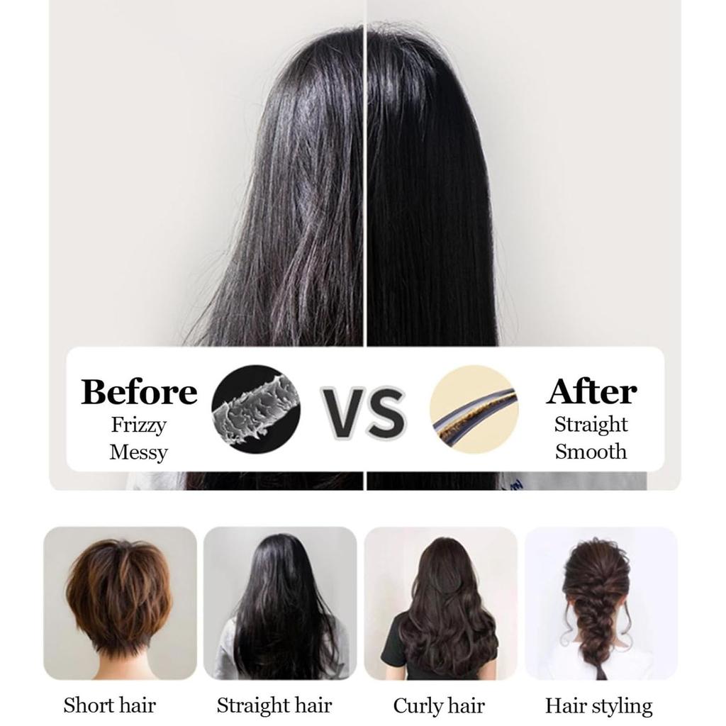 Selbstreinigende Haarbürste, Einziehbare Haarbürste, Leicht zu reinigen, Massagekamm mit einziehbaren Borsten, Einzug-Reinigung Statische Bürsten