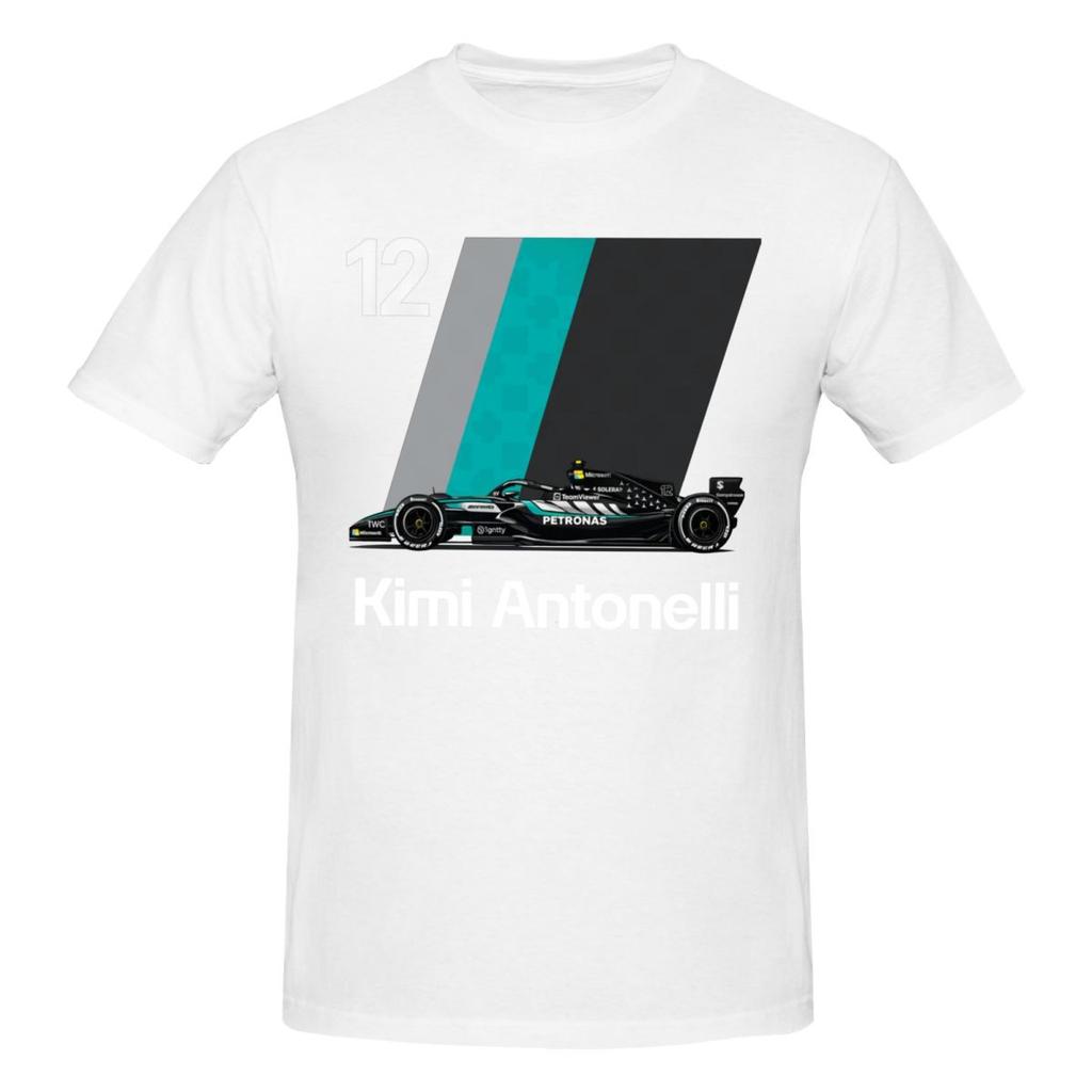 Unisex Koszulka Kierowcy Wyścigowego Kimi Nr 12 Antonelli Niesamowita Streetwear Bawełniane Koszulki