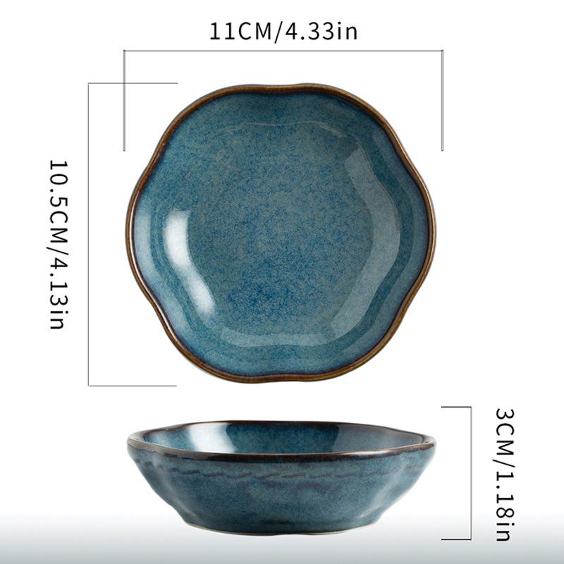 INS Jewelry Tray: Kiln-Fired Ceramic Dish for Home Entrance, Ornament Display, Ring & Earring Storage.