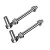 Pair Steel J Bolt Post Hinge Heavy Duty Gate Hinge Rustproof Door Hinge Corrosion Resistant Door Hinges for Outdoor Gate