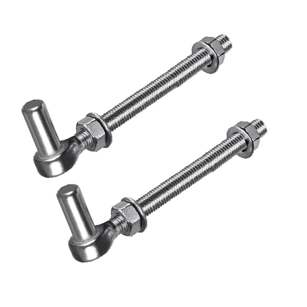 Pair Steel J Bolt Post Hinge Heavy Duty Gate Hinge Rustproof Door Hinge Corrosion Resistant Door Hinges for Outdoor Gate