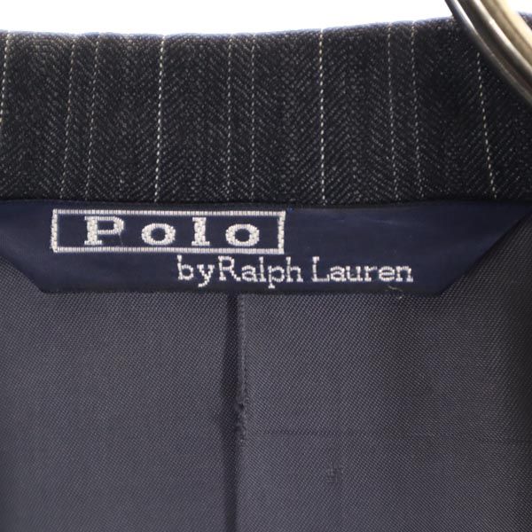 Polo by Ralph Lauren Made In Japan Wool Stripe Long Sleeve Tailored Jacket Men's Used