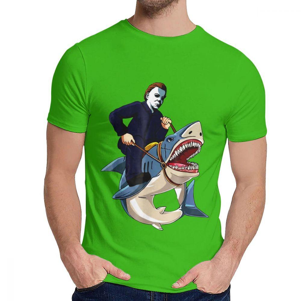 Unisex T Shirt Jason Riding Funny Halloween Graphic T Shirt Costum 100 Cotton Crewneck