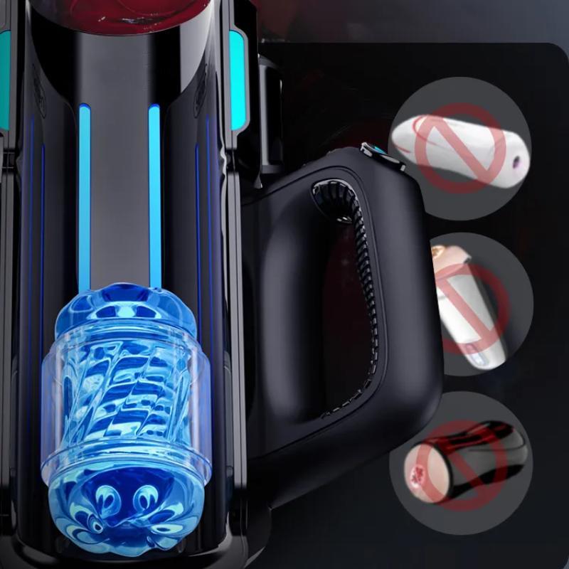 12cm High-Speed Thrusting Male Masturbator, Automatic Telescopic Vagina Sex Toy Machine for Men