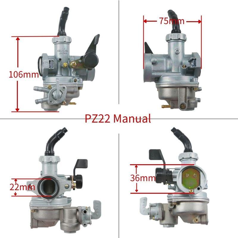 22mm PZ22 Motorcycle Carburetor Carb For Honda Ct70 Ct90 Ct110 Trx90 Atc90 Atc110 Atc125 Trax125 Trx125 Dirt Bike ATV Go Karts